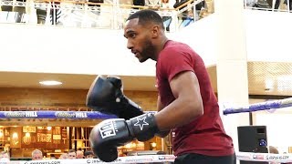 ACID TEST Lawrence Osueke steps up vs Ricky Summers  Matchroom Boxing workout [upl. by Sirod]