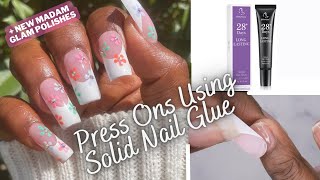 How to Apply Press Ons using Solid Nail Glue  BTArtBox Gel X Nails  Madam Glam House of Life [upl. by Hollingsworth498]