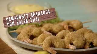 Camarones Apanados con Salsa Thai  Base Escalopas MAGGI® [upl. by Forster452]