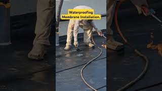 Waterproofing Membrane Installation work [upl. by Wittenburg]