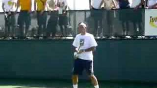 Roger Federer practice at Indian Wells 2007 [upl. by Cleasta]