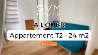 SVM  Appartement T2  24m2  Paris 7ème [upl. by Hubbard626]