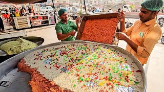 Gajar Ka Halwa Recipe  200 KG Carrot Halwa Prepared in Mega Kitchen  Delicious Gajar Halwa Making [upl. by Guidotti922]