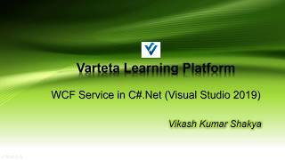 WFC Service Using Visual Studio 2019 in C [upl. by Ydnyc]