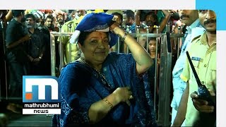 K S Chitra Makes Maiden Visit To Sabarimala Mathrubhumi News [upl. by Nuzzi776]