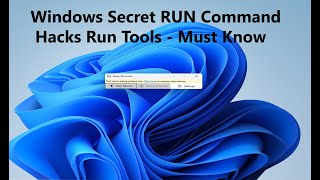 Windows Secret RUN Command  Hacks Windows Run Tools  Must Know [upl. by Dust832]