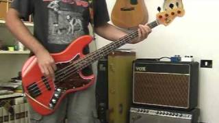 Bulls on parade  Rage Against The Machine bass cover [upl. by Nosydam499]