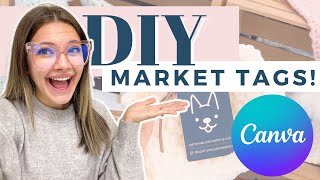 How to Make Pricing Tags for Markets DIY with Canva [upl. by Lichtenfeld]