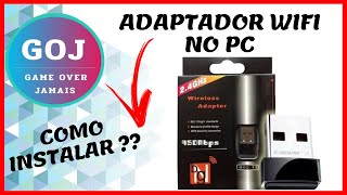 COMO INSTALAR ANTENA WIFI NO PC [upl. by Colwin]