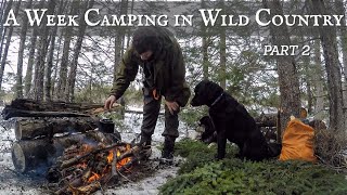 A Week Camping in Wild Country SURVIVAL SKILLS amp SPRING STORMS  PART 2 [upl. by Grote]