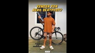 Bike fender that compatible to aero seatpost fender bike [upl. by Eltsyrc]