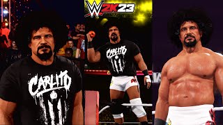 Carlito 2023 WWE Return  New Look Updated Model New GFX amp Bad Apple Theme  WWE 2K24 Countdown [upl. by Olethea]