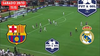 🔴BARCELONA  REAL MADRID EN VIVO  LIGA DE ESPAÑA EN FUT AND GOL [upl. by Eelirrem967]