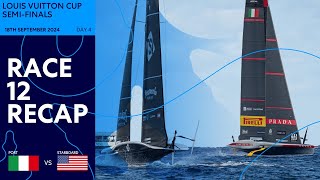 Louis Vuitton Cup SemiFinals Race 12 Recap  Luna Rossa Prada Pirelli vs NYYC American Magic [upl. by Trager]