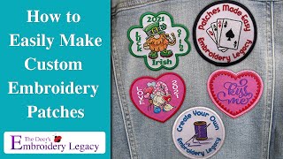 How to make custom embroidery patches  Patches Made Easy webinar replay [upl. by Asek]