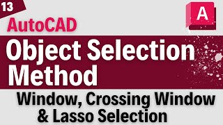 AutoCAD Cross Window Selection  Important for Beginners [upl. by Eignav]