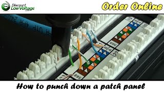 How to Punch Down a Network Ethernet Patch Panel [upl. by Earahc398]