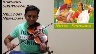 Kurukku Siruthavale  Nelloori Nerajana  Chalo Chale mitwa  Carnatic notes in Description [upl. by Frodina14]