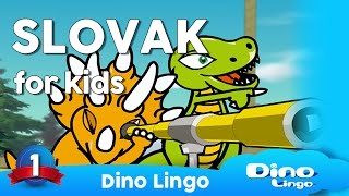 Learn Slovak for kids  Animals  Online Slovak lessons for kids  Dinolingo [upl. by Aedni]