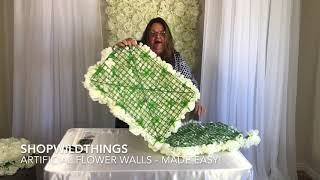 ShopWildThings Flower Walls Made Easy [upl. by Otrebide]