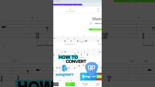 How To Convert Songsterr To GuitarPro guitartabs songsterr guitarpro [upl. by Lessur]