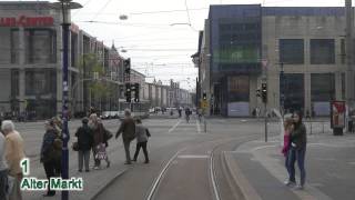 Straßenbahn Magdeburg linia 1 [upl. by Leasim679]