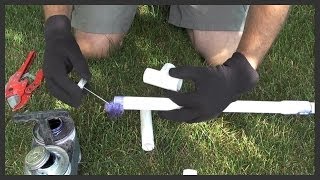 How to glue PVC pipe amp fittings [upl. by Lady472]