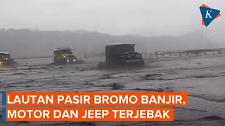 Lautan Pasir Bromo Banjir Ratusan Kendaraan Terjebak [upl. by Meekyh]