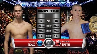 Tomáš Tkáč SK vs Norbert Speth HU — Profiliga Muay Thai 13 [upl. by Helbonnah105]