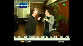 Albano carrisi  Ceffone giornalista [upl. by Goodyear]