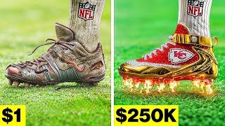 1 VS 250000 Cleats NFL Players Wore [upl. by Dorene]