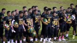 Football  Kaimuki vs Kalaheo  KAIMUKI ALMA MATER 10314 [upl. by Lowrie404]