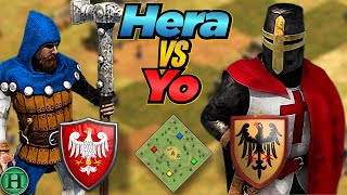 Poles vs Teutons  1v1 Runestones  vs Yo  AoE2 [upl. by Henriette574]