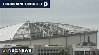 Witnesses heard a ‘ripping’ sound as Milton shredded Tropicana Field’s roof [upl. by Chip821]