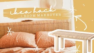 IKEA HACK  Mini Bedroom Makeover [upl. by Claybourne]