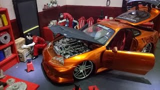 Unboxing Jada Toys Import Racer Toyota Supra Veilside Super Rare and VHTF scale 124 [upl. by Vadim]