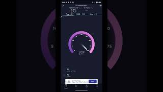 Jio Fiber 300Mbps plan Speed test using Ethernet on Moto G71 [upl. by Merline]