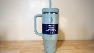 TAKEYA 40 oz Straw Thermo Tumbler with Handle  Double insulated  WELL DESIGNED and BUILT [upl. by Desberg]