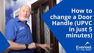 How to Change a Door Handle uPVC door in just 5 mins [upl. by Konopka474]