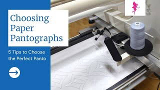 5 Tips for Choosing a Paper Pantograph  Longarm Quilting Tips from Quilted Joy [upl. by Anastase]