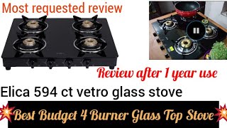 elica Flipkart 4 Burner stove Review After 1year use new price 3999 Elica stove [upl. by Mohammed785]