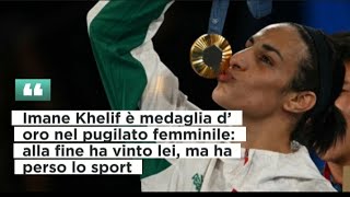 Imane Khelif è medaglia d’oro nel pugilato femminile alla fine ha vinto lei ma ha perso lo sport [upl. by Sibella324]