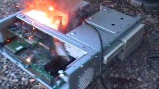 230 V AC direct to PC Mainboard Explosion Sparkling Fire [upl. by Jamima]