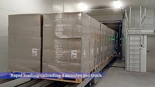 Automatic Truck Loading amp Unloading Chain Conveyor System [upl. by Nadine]