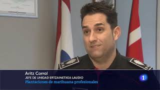 RTVE Telenorte  Intervención de Aritz Corral en Telenorte sobre el tráfico de marihuana [upl. by Alyse]