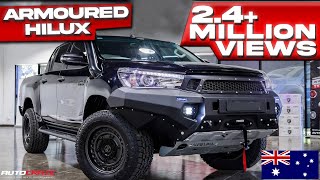 ARMOURED HILUX  CRAZY MODIFIED 4X4 BUILD [upl. by Imeaj237]