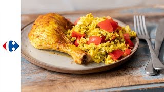 Riz pilaf au poulet tandoori [upl. by Soalokcin]