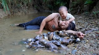 Full video of daily life harvesting fish ponds for sale harvesting taro and harvesting pearls sell [upl. by Myrtie]