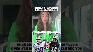 Which NFL player props are you picking 🤨 nfl nflbetting sportsbetting nflweek1 [upl. by Alrad]