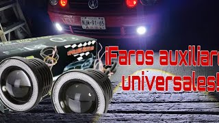 COMO INSTALAR FAROS AUXILIARES UNIVERSALES EN CUALQUIER CARROVW POLO 9N OJO DE ANGEL Y LUPAS [upl. by Naara]